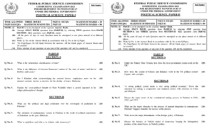 CSS Political Science Paper 2021