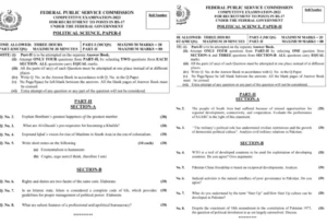 CSS Political Science Paper 2023