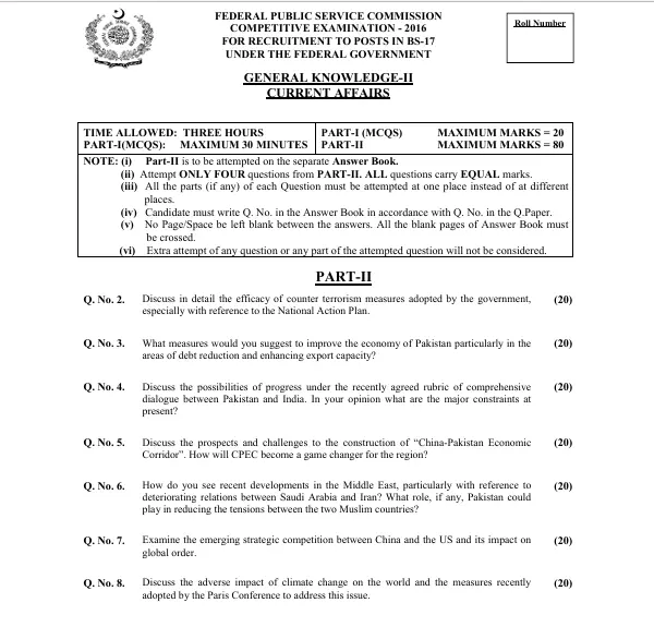 css current affairs paper 2016